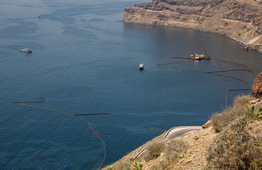 Search for two missing passengers aboard sunk ship Sea Diamond in Santorini